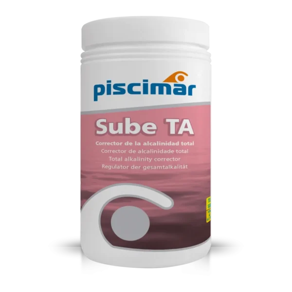 Incrementador de alcalinidad total Piscimar SUBE TA 2,5Kg – Corrector para el equilibrio químico del agua en piscinas