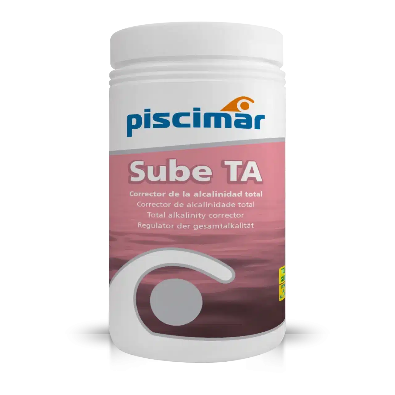 Incrementador de alcalinidad total Piscimar SUBE TA 2,5Kg – Corrector para el equilibrio químico del agua en piscinas