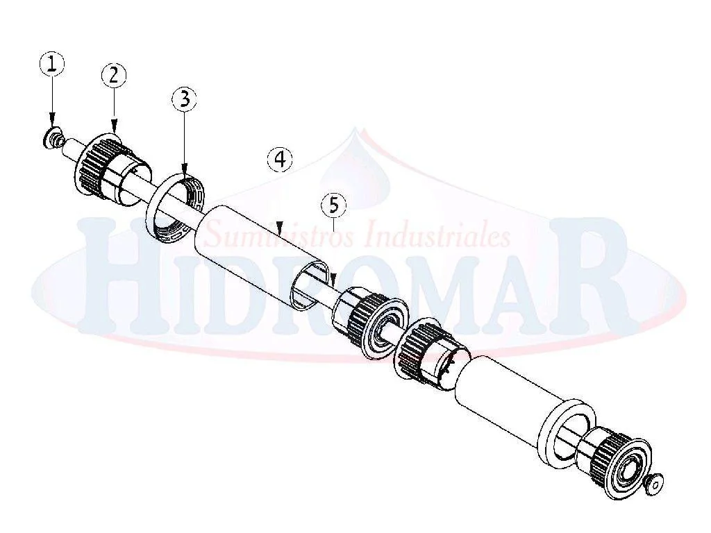 Dolphin - Roller Tube + Bearing - Εικόνα 2