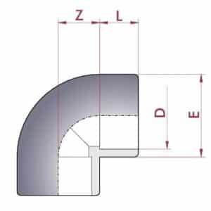 Codo Pvc 90º 90 Mm