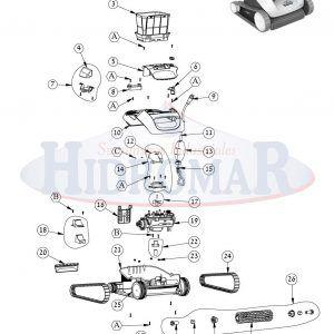 Recambio Limpiafondos Dolphin E10