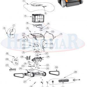 Recambio Limpiafondos Dolphin E25