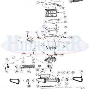 Recambio Limpiafondos Dolphin E30