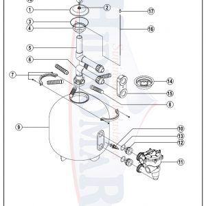 Recambio Filtro Aries Salida Lateral