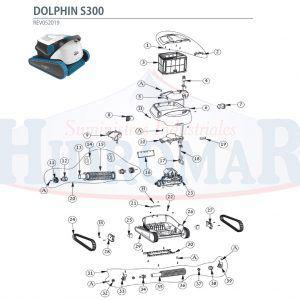 Recambio Limpiafondos Dolphin S300