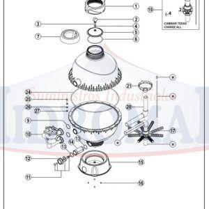 Recambio Filtro Libra Atornillado Salida Lateral