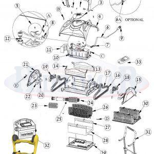 Recambio Limpiafondos Dolphin Swash Tc