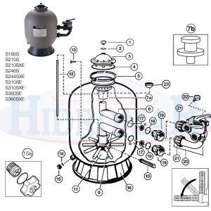 Recambio Filtro Pro-Series Lateral Hayward