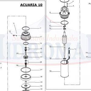 Recambio Bomba Espa Acuaria 10