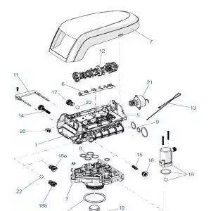 Exploded view Valve 255/740-760 Softener