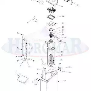 Exploded view Ecowater Robosoft Rbs