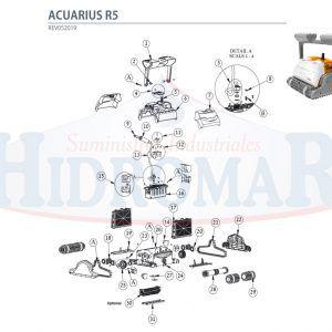 Recambio Limpiafondos Dolphin Acuarius R5