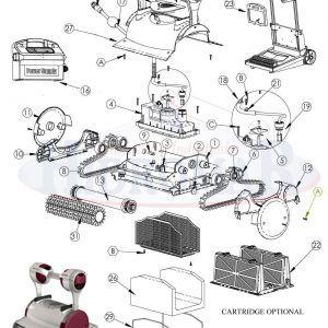 Recambio Limpiafondos Dolphin Apogon Cc