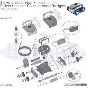 Recambio Limpiafondos Hayward Aquavac 500