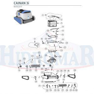 Recambio Limpiafondos Dolphin Cainan 3I