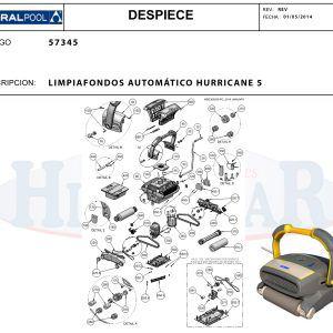 Recambio Limpiafondos Hurricane 5