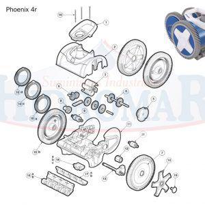 Recambio Limpiafondos Hayward Phoenix 4R