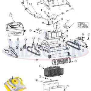 Recambio Limpiafondos Dolphin Pulit E50