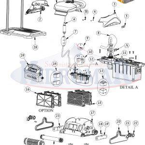 Recambio Limpiafondos Dolphin Pulit E55