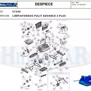 Ανταλλακτικό Pulit Advance 3 Plus Pool Cleaner
