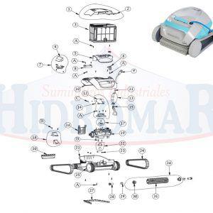 Recambio Limpiafondos Dolphin Seamaster Cl