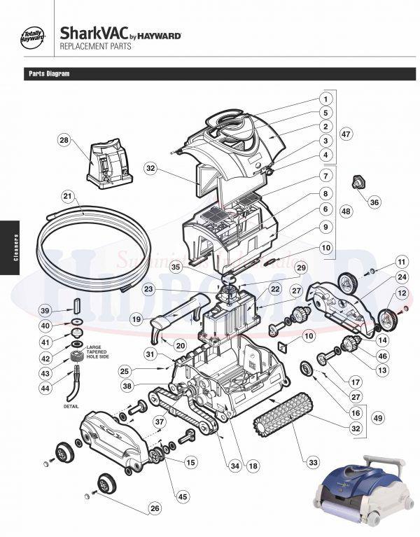 Recambio Limpiafondos Hayward Shark Vac / Evac