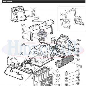 Recambio Limpiafondos Hayward Tiger Shark