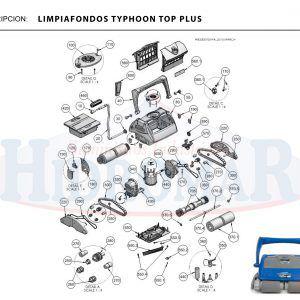 Recambio Limpiafondos Ctx Typhoon Top Plus