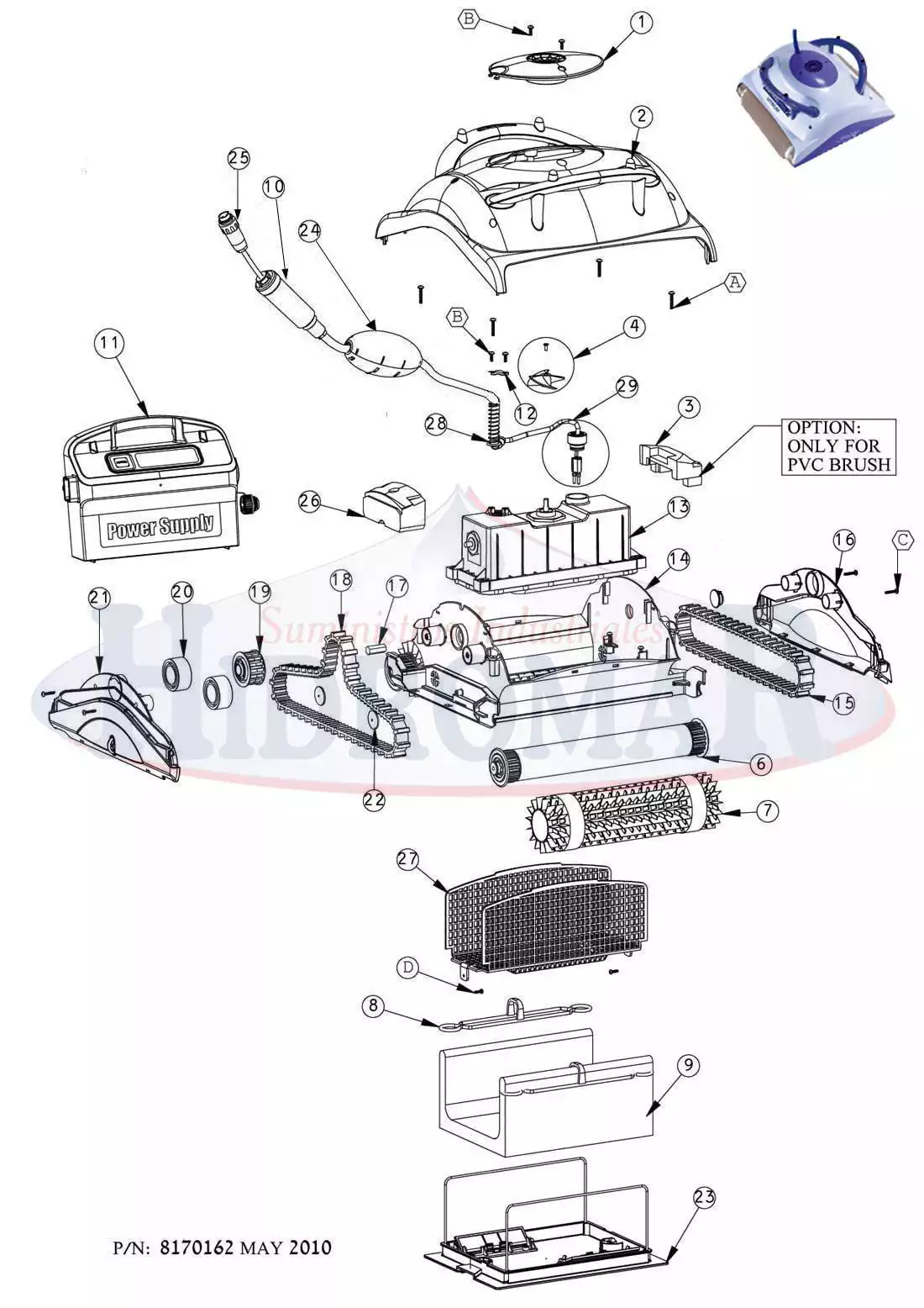 Spare Pool Cleaner Dolphin Vitrium Hidromar