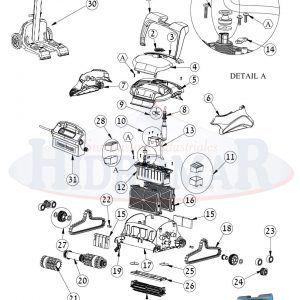 Recambio Limpiafondos Dolphin Zenit 20