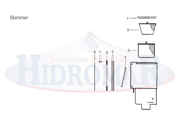 Recambio Skimmer Hayward Sp1090-Sp1094-Sp1096
