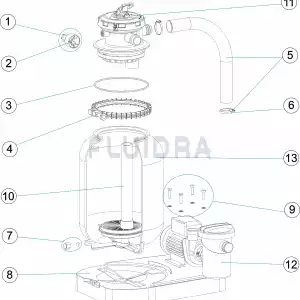 Ανταλλακτικό φίλτρο Monoblock Astralpool D300 M00241