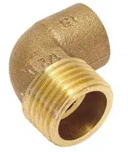 Codo Cobre Soldar Hembra Roscar Macho 35 - 1 1/4"