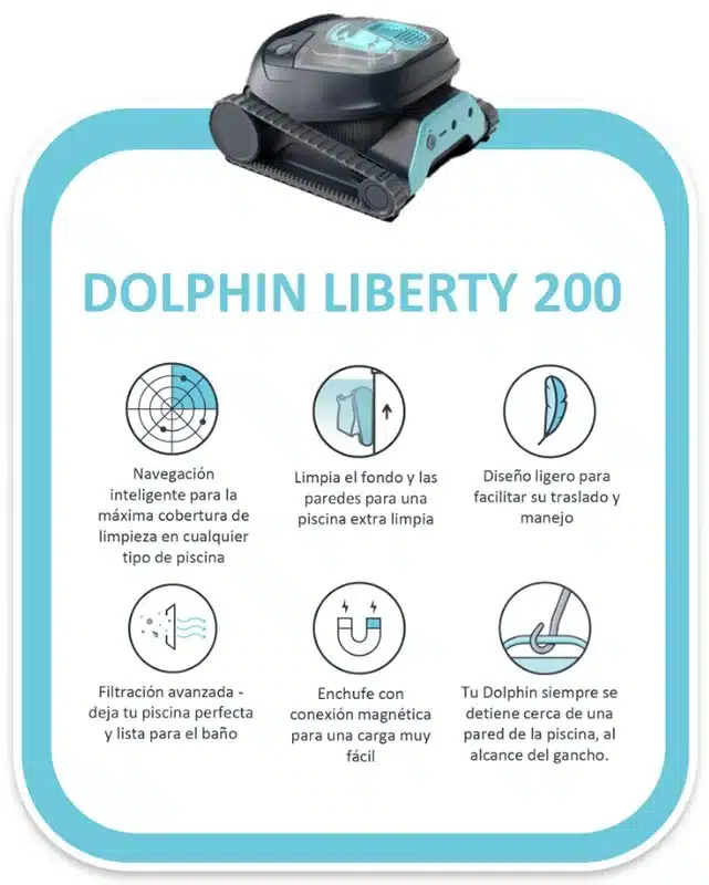 Robot piscine Dolphin Liberty 200