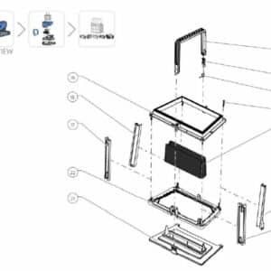 Recambio Limpiafondos Cesta Dolphin M600