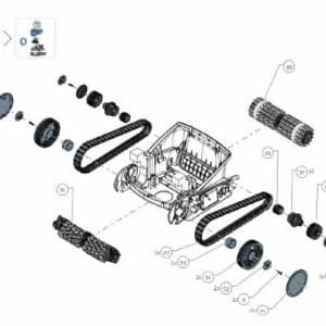 Recambio Limpiafondos Engranajes Dolphin M600