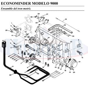Despiece Econominder 9000 - Tren Motriz