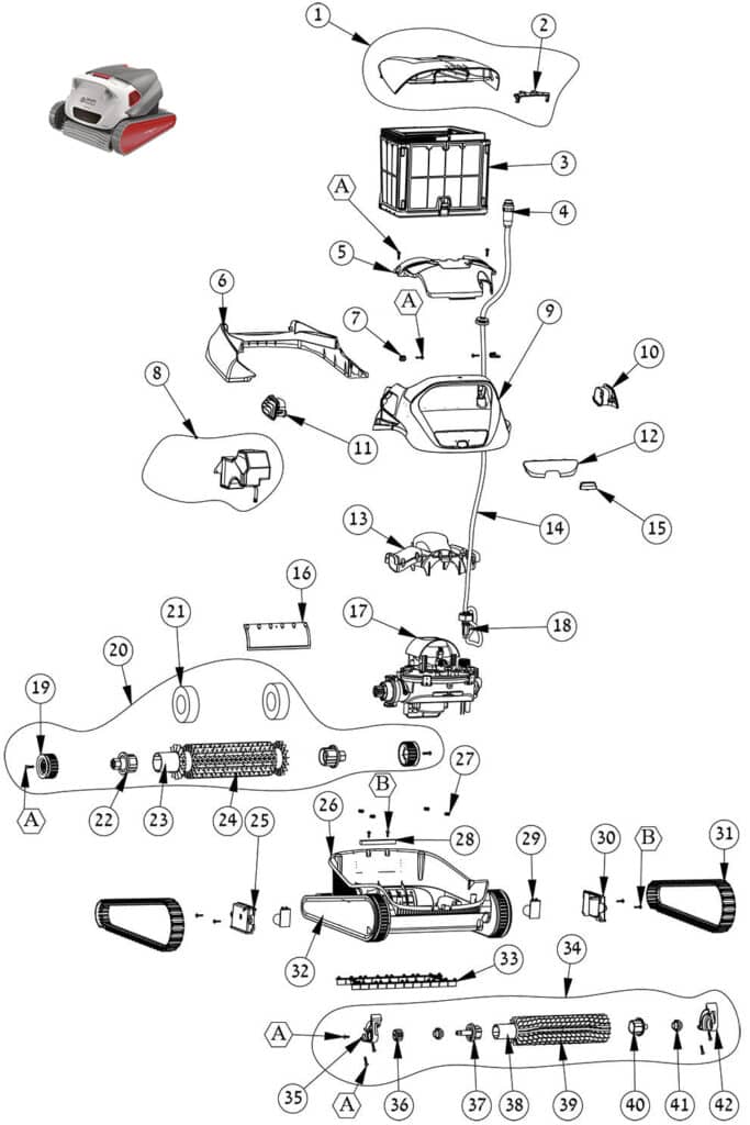Spare Pool Cleaner Dolphin Wolly Cb Hidromar