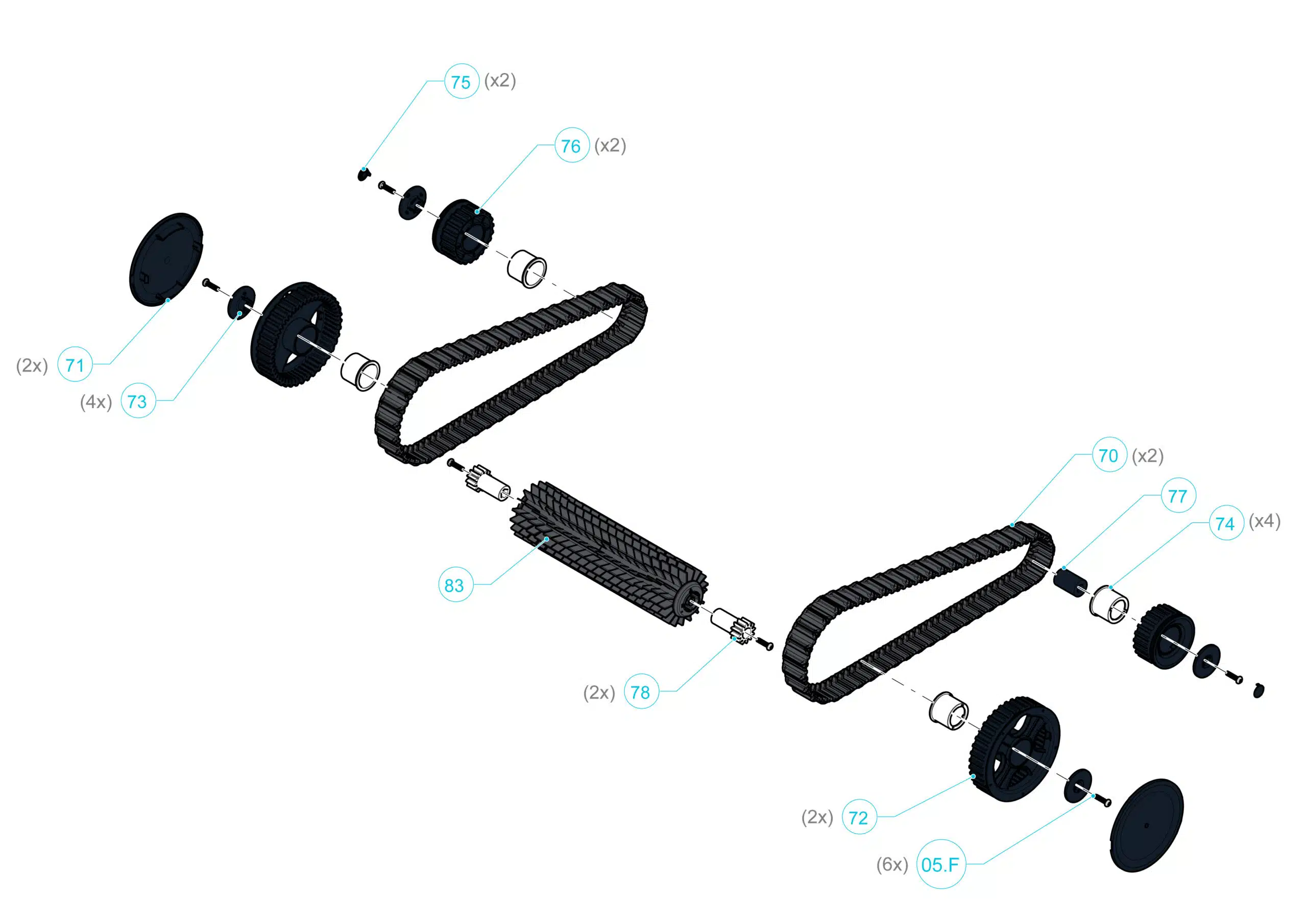 Spare Pool Cleaner Belts Dolphin Liberty 300