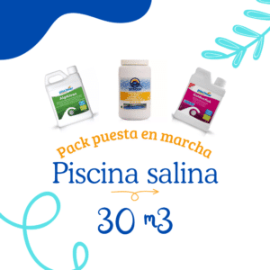 Pack productos puesta en marcha piscina salina 30 m³