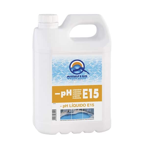 Reductor de pH líquido E15 para piscinas con bomba dosificadora