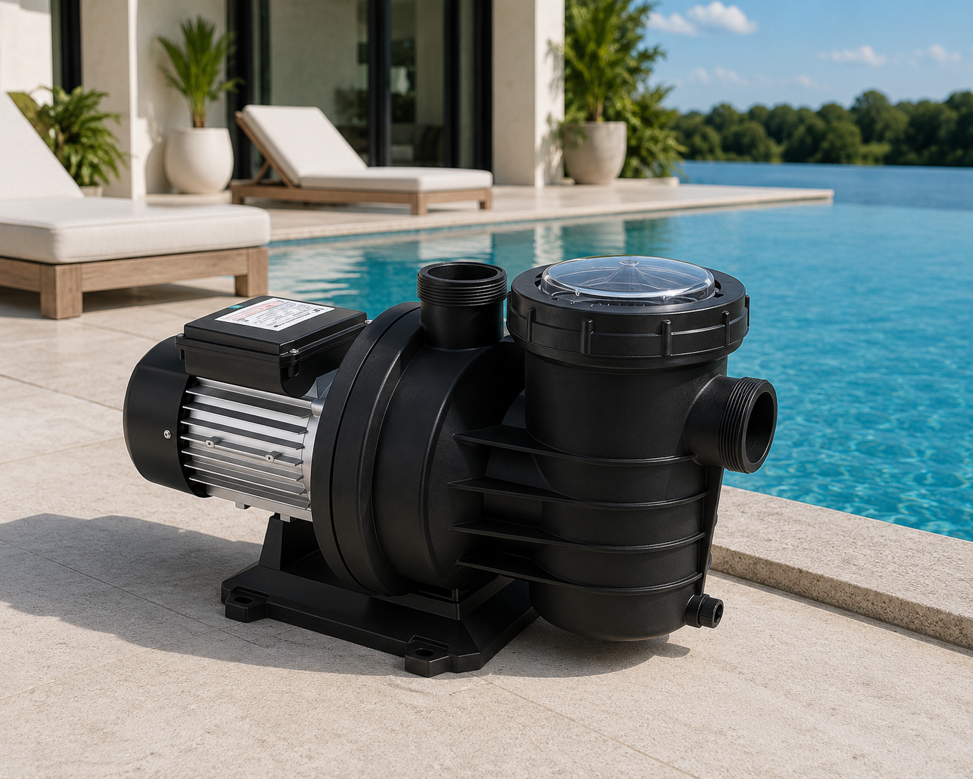 Bomba PQS Supreme S1 autoaspirante para piscina 0,75 CV y 1 CV