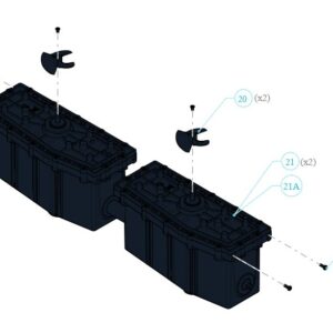 Bloque motor original Maytronics Dolphin 2x2 Pro Gyro número 21