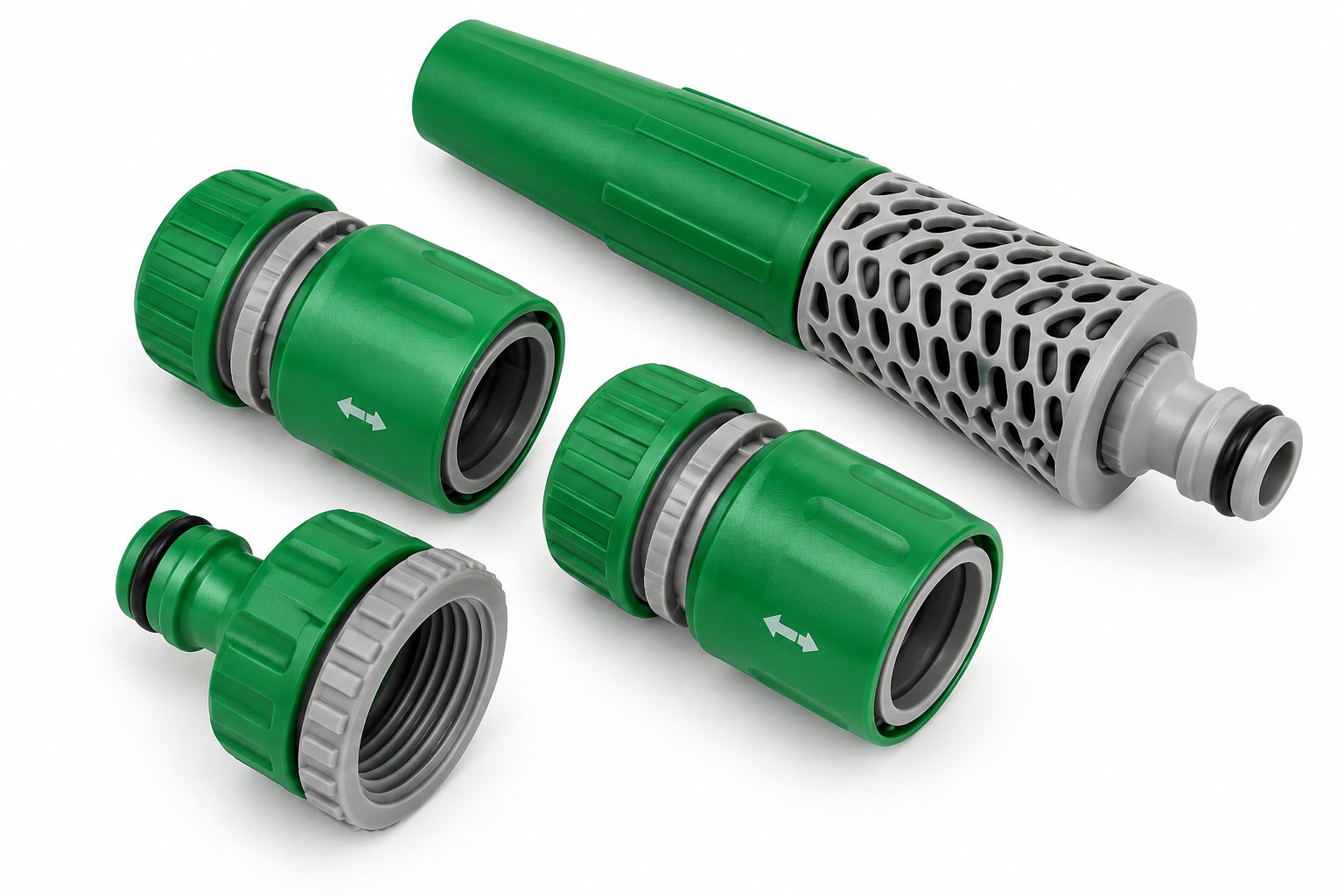 Accesorios para manguera de plástico para riego y conexiones de agua