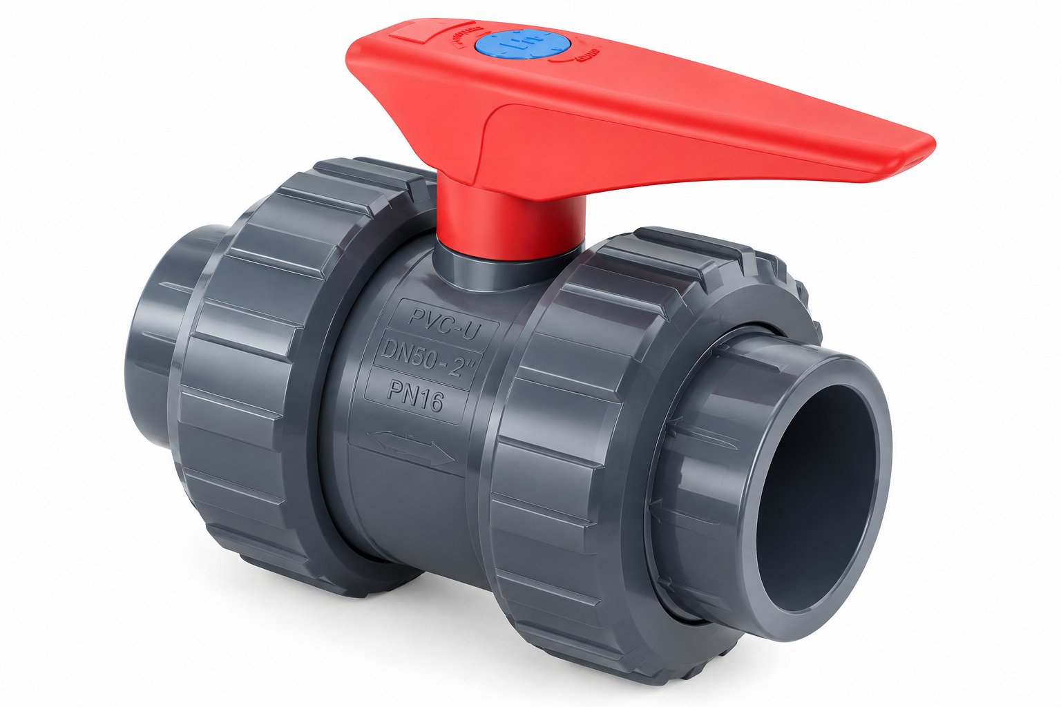 Válvula de bola PVC Hidroten para instalaciones de agua