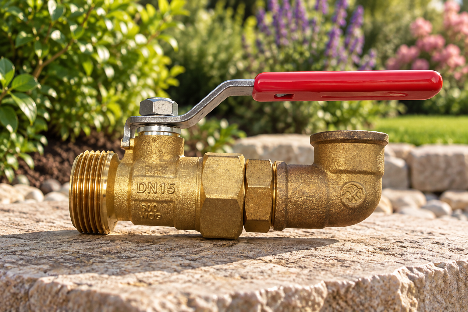 Válvula con codo giratorio para conducción de agua